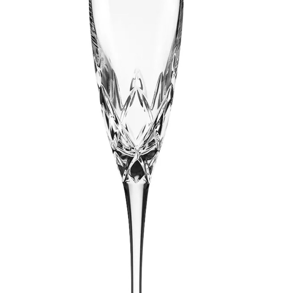 LENOX Venetian Lace Signature Fine Crystal   Champagne Fluted Set